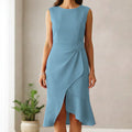 Midi Cocktail Dress Sleeveless Fitted 3