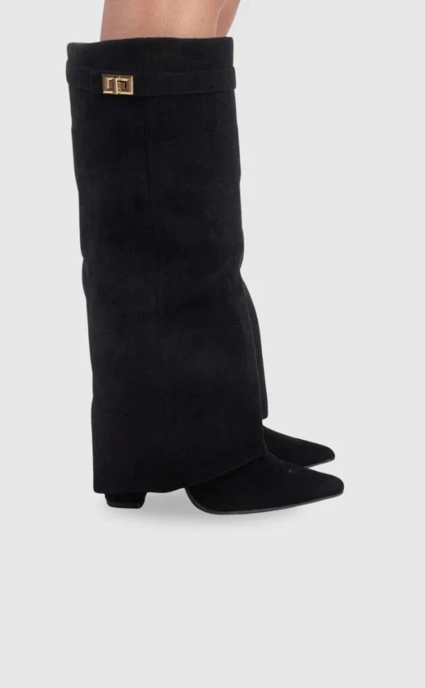 Pointed Silhouette Elegant Winter Boots for Women
