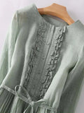 Linen Dress Relaxed Fit Casual Warm Weather 1