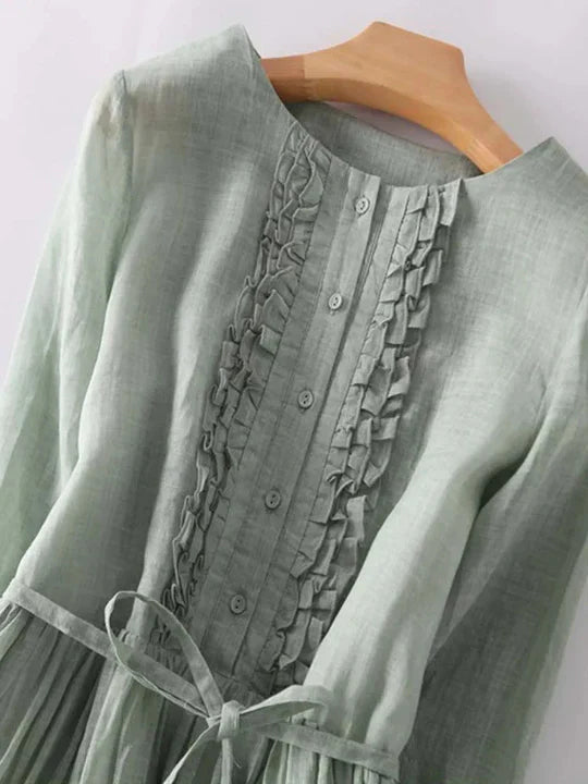 Linen Dress Relaxed Fit Casual Warm Weather