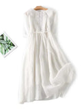Linen Dress Relaxed Fit Casual Warm Weather 2