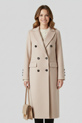 Women Coat with Lapel Collar and Button Closure 6