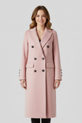 Women Coat with Lapel Collar and Button Closure 3