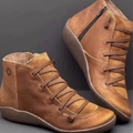 Lace-Up Rounded Toe Ankle Boots for Women 3