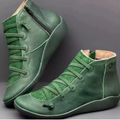 Lace-Up Rounded Toe Ankle Boots for Women 4