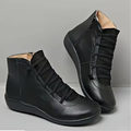 Lace-Up Rounded Toe Ankle Boots for Women 6