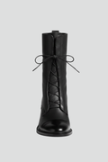 Lace-Up Block Heel Ankle Boots for Women 1