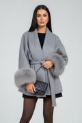 Women’s Belted Full Length Coat with Waist Tie 6