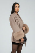 Women’s Belted Full Length Coat with Waist Tie 3