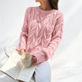 Carina | Relaxed Cable Knit Crew Neck Sweater for Women 3