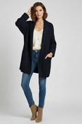 Amara | Elegant Women's Ribbed Knit Open-Front Cardigan 6