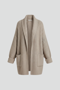 Amara | Elegant Women's Ribbed Knit Open-Front Cardigan 1