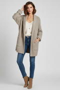 Amara | Elegant Women's Ribbed Knit Open-Front Cardigan 2