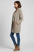 Amara | Elegant Women's Ribbed Knit Open-Front Cardigan 3