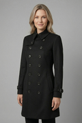 Women’s Coat with Double-Breasted Buttons and Long Sleeves 6