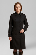 Women’s Coat with Double-Breasted Buttons and Long Sleeves 2