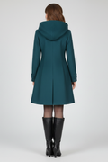 Women’s Coat with Hood and Double Button Front 5