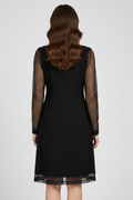 Cocktail Dress Sequined Sleeves Plunging Neckline 5