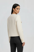 Ruby | Cropped Button-Front Jacket with Flap Pockets 4