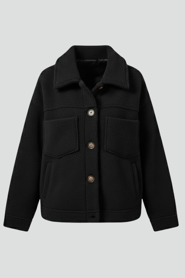 Willow | Button-Front Fleece Jacket with Pockets