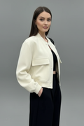 Simone | Button-Front Jacket with Elastic Hem 4