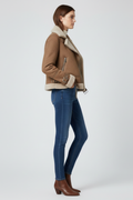 Women’s Jacket with Zip Closure and Textured Outer Surface 3