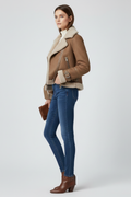 Women’s Jacket with Zip Closure and Textured Outer Surface 5