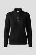 Sable | Cozy Women's Cable Knit Zip Neck Jumper 1