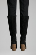 Pull-On Block Heel Knee-High Boots for Women 6