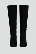 Pointed Toe Decorative Tab Knee-High Boots for Women 1