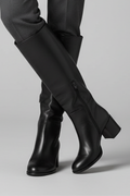 Pointed Toe Decorative Tab Knee-High Boots for Women 6