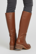 Round Toe Block Heel Knee-High Boots for Women 3