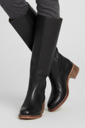 Round Toe Block Heel Knee-High Boots for Women 5