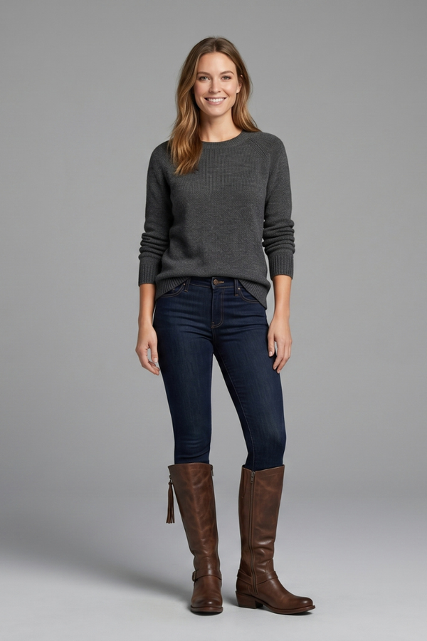 Western Tassel Knee-High Boots for Women