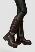 Platform Side Zip Knee-High Boots for Women 4