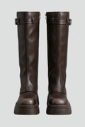Platform Side Zip Knee-High Boots for Women 1