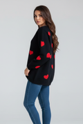 Quinn | Sweet Women's Heart Pattern Knit Jumper 5