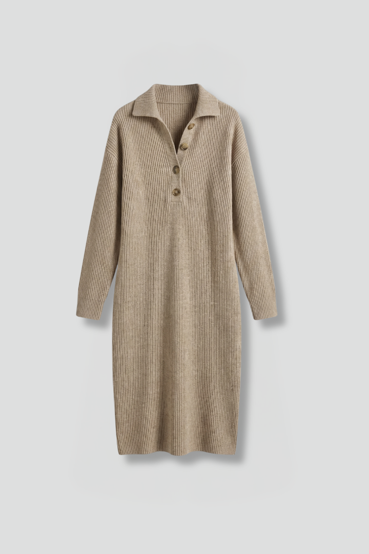 Elowen | Chic Women's Ribbed Knit Sweater Dress