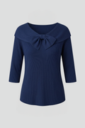 Tamsin | Sweet Women's Bow Detail Knit Top 1
