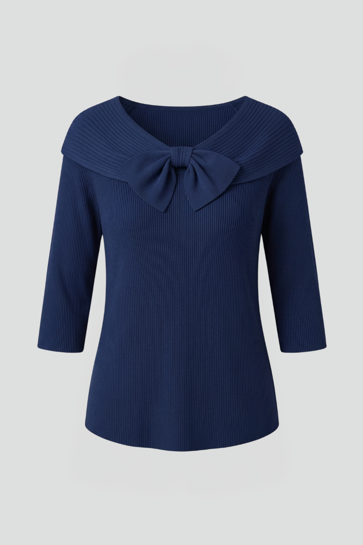 Tamsin | Sweet Women's Bow Detail Knit Top
