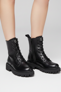 Chunky Sole Lace-Up Ankle Boots for Women 2