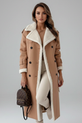 Margot | Elegant Lapel Collar Coat with Trim Detail 2