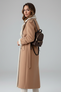 Margot | Elegant Lapel Collar Coat with Trim Detail 5