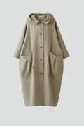 Sienna | Oversized Hooded Trench Coat with Pockets 1