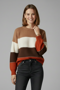 Winnie | Chic Women's Striped Ribbed Trim Sweater 6