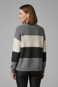 Winnie | Chic Women's Striped Ribbed Trim Sweater 4