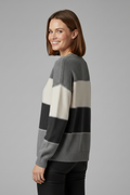 Winnie | Chic Women's Striped Ribbed Trim Sweater 3