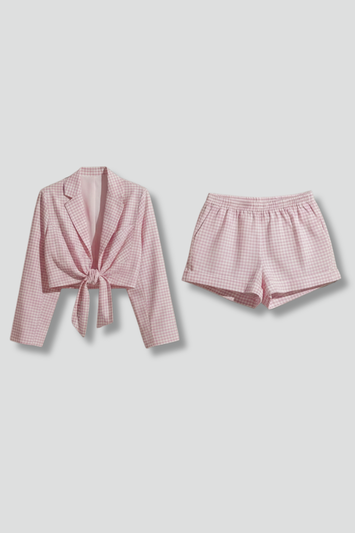 Dahlia | Cute Women's Gingham Two-Piece Set