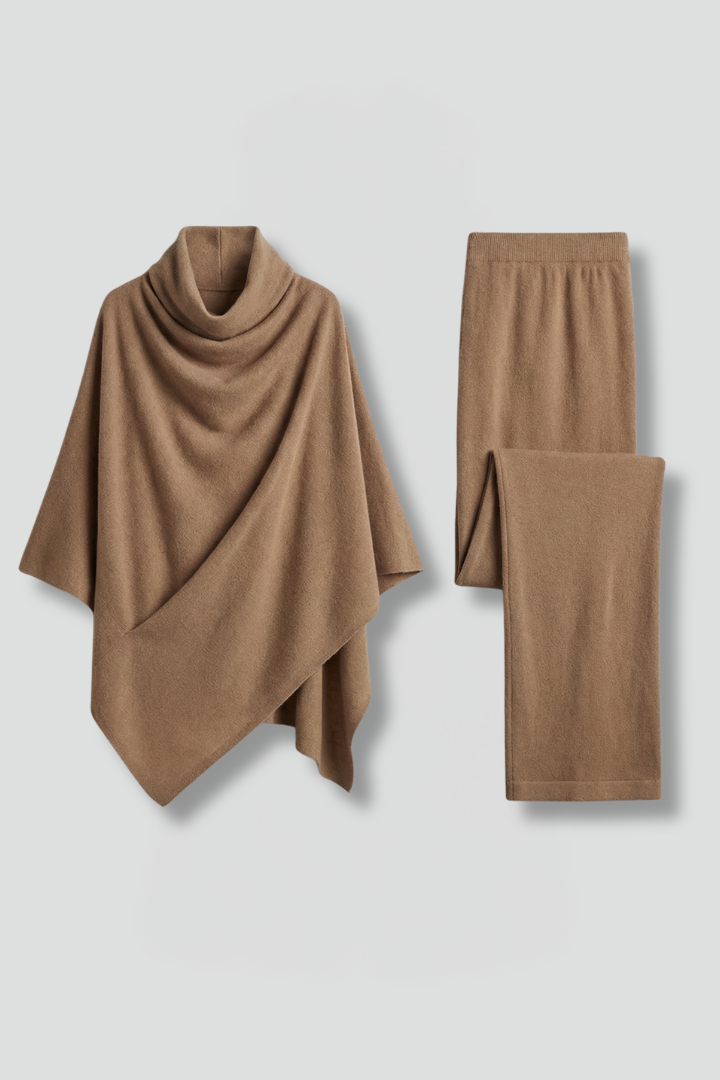 Cleo | Elegant Women's High Neck Two-Piece Set