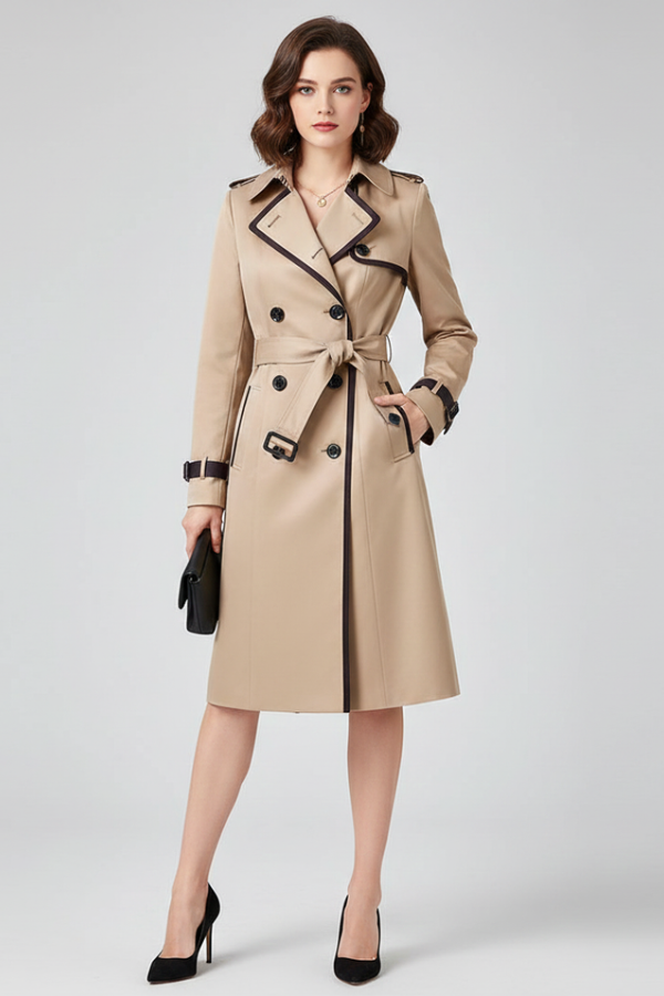 Camille | Elegant Women's Belted Trench Coat
